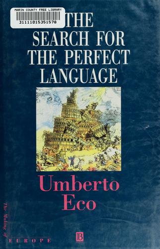 The search for the perfect language by Umberto Eco