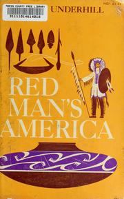Cover of: Red Man's America: a history of Indians in the United States.