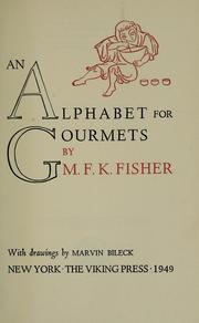 Cover of: An alphabet for gourmets