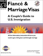 Cover of: Fiancé & marriage visas: a couple's guide to U.S. immigration