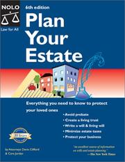 Cover of: Plan Your Estate