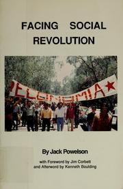 Cover of: Facing social revolution: the personal journey of a Quaker economist