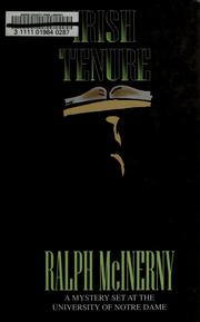 Cover of: Irish tenure by Ralph M. McInerny