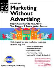 Cover of: Marketing Without Advertising: Inspire Customers to Rave About Your Business to Create Lasting Success, Fourth Edition