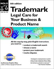 Cover of: Trademark by Stephen Elias