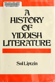 Cover of: A History of Yiddish literature