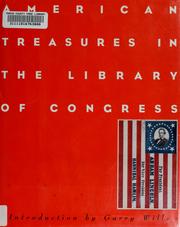 Cover of: American treasures in the Library of Congress by Library of Congress