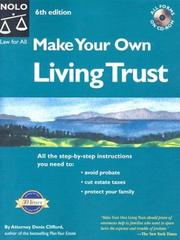 Cover of: Make your own living trust by Denis Clifford