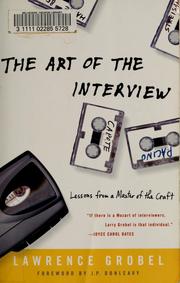 Cover of: The art of the interview by Lawrence Grobel