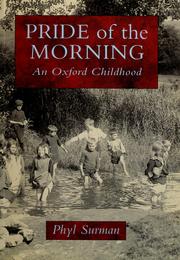 Cover of: Pride of the Morning: An Oxford Childhood (Regional)