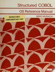 Cover of: Structured COBOL: OS reference manual