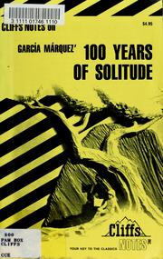 Cover of: 100 years of solitude: notes ...