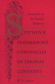 Cover of: Stephen R. Donaldson's Chronicles of Thomas Covenant by W. A. Senior