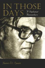 Cover of: In those days: a diplomat remembers
