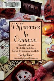 Cover of: Differences in common by Marilyn Trainer