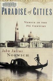 Cover of: The paradise of cities by John Julius Norwich