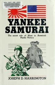 Cover of: Yankee samurai by Joseph Daniel Harrington