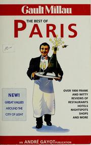 Cover of: The Best of Paris by Gault Millau (Firm)