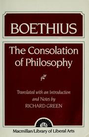 Cover of: The consolation of philosophy by Boethius