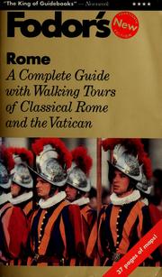 Cover of: Fodor's Rome by 