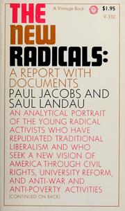 Cover of: The new radicals by Paul Jacobs