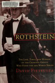 Cover of: Rothstein by David Pietrusza