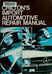 Cover of: Chilton's import automotive repair manual.