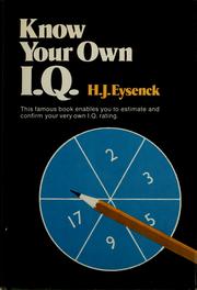Cover of: Know your own I.Q.