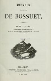 Cover of: Oeuvres complètes de Bossuet by Jacques Bénigne Bossuet