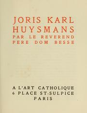 Cover of: Joris Karl Huysmans