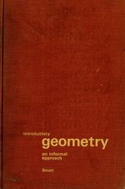 Cover of: Introductory geometry: an informal approach