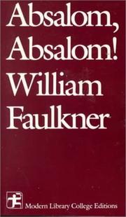 Cover of: Absalom, Absalom! by William Faulkner