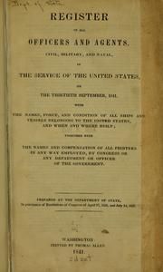 Cover of: Official register of the United States ...