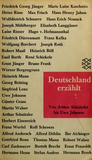 Cover of: Deutschland erzählt: von Arthur Schnitzler bis Uwe Johnson