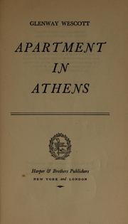 Cover of: Apartment in Athens