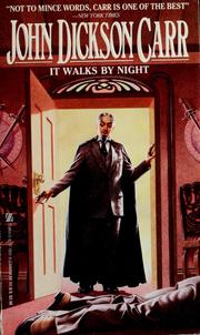 Cover of: It Walks By Night by John Dickson Carr