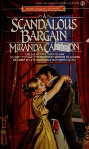 Cover of: A Scandalous Bargain by Miranda Cameron