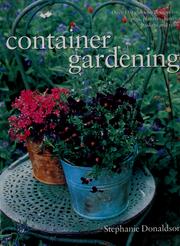 Cover of: Container gardening by Stephanie Donaldson