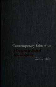 Cover of: Contemporary education by John Francis Cramer