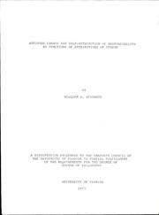 Cover of: Attitude change and self-attribution of responsibility as functions of attributions of others by William Dewey Stinnett
