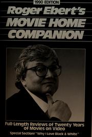 Cover of: Roger Ebert's movie home companion