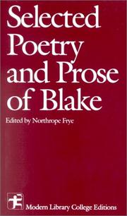 Cover of: Selected Poetry and Prose