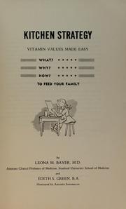 Cover of: Kitchen strategy, vitamin values made easy. by Leona M. Bayer