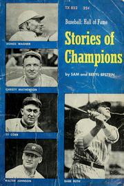 Cover of: Stories of Champions: Baseball Hall of Fame