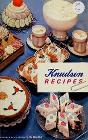 Knudsen recipes.