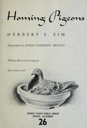 Cover of: Homing pigeons by Herbert S. Zim