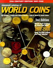 Cover of: Standard Catalog of World Coins, 1801-1900 (2nd ed)