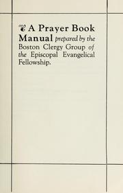 Cover of: A Prayer book manual