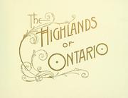 Cover of: The highlands of Ontario