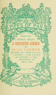 Cover of: Songs from a northern garden. --